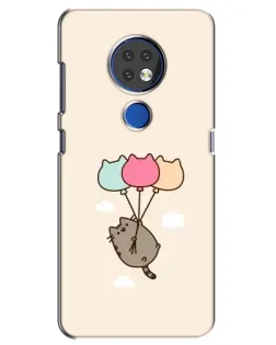 Чехол для Nokia 6.2 (2019) с картинкой «Пушин на шариках»