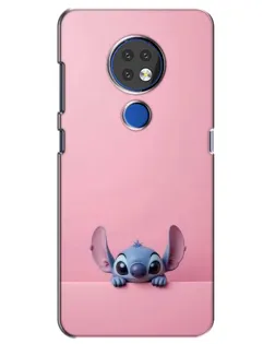 Чехол для Nokia 6.2 (2019) с картинкой «Stitch выглядывает»