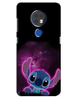 Чехол для Nokia 6.2 (2019) с картинкой «Неоновый Stitch»