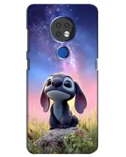 Чехол для Nokia 6.2 (2019) с картинкой «Стич на рассвете»