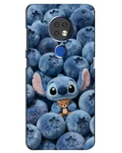 Чехол для Nokia 6.2 (2019) с картинкой «Стич и голубика»