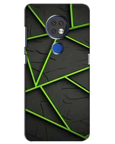 Чохол для Nokia 6.2 (2019) з картинкою «Зелені геометричні лінії» Чохол для Nokia 6.2 (2019) з картинкою «Зелені геометричні лінії»