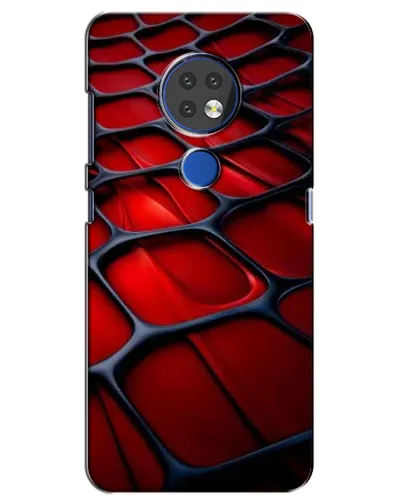 Чохол для Nokia 6.2 (2019) з картинкою «Червона глянцева сітка» Чохол для Nokia 6.2 (2019) з картинкою «Червона глянцева сітка»