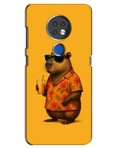 Чехол для Nokia 6.2 (2019) с картинкой «Капибара на отдыхе»