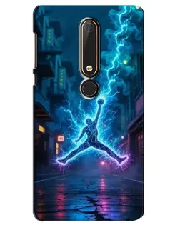 Чехол для Nokia 6 2018 с картинкой «Jordan Gold Jumpman»