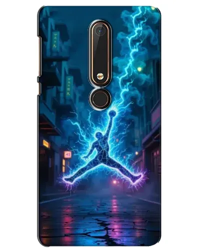 Чехол для Nokia 6 2018 с картинкой «Jordan Gold Jumpman»