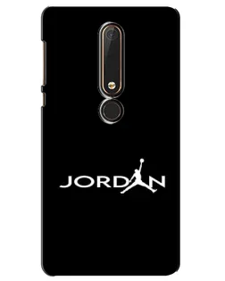 Чехол для Nokia 6 2018 с картинкой «Jordan White Logo»