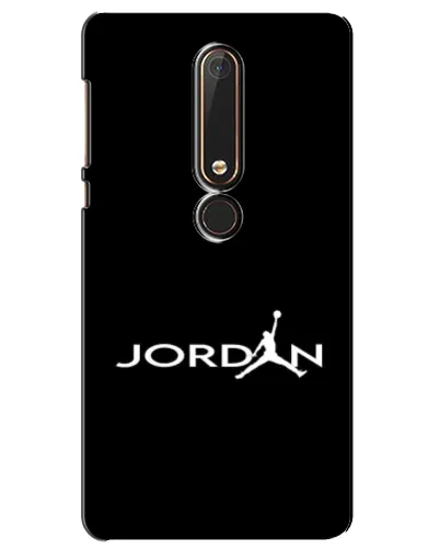 Чехол для Nokia 6 2018 с картинкой «Jordan White Logo»