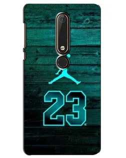 Чехол для Nokia 6 2018 с картинкой «Jordan Cyan 23»