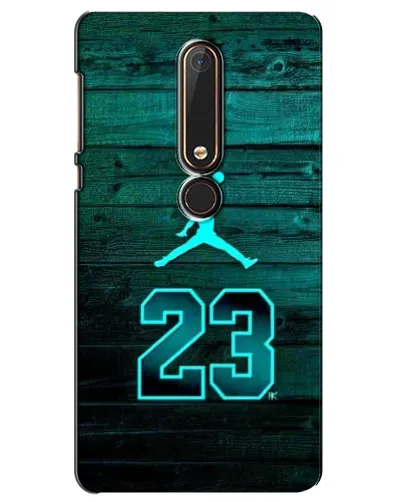 Чехол для Nokia 6 2018 с картинкой «Jordan Cyan 23»