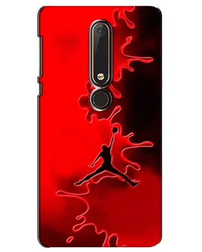 Чехол для Nokia 6 2018 с картинкой «Jordan Red Smoke»