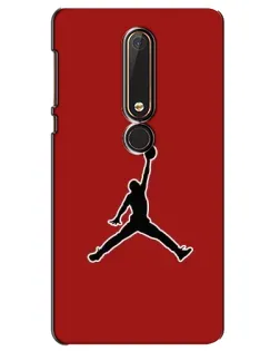 Чехол для Nokia 6 2018 с картинкой «Jordan Red Back»
