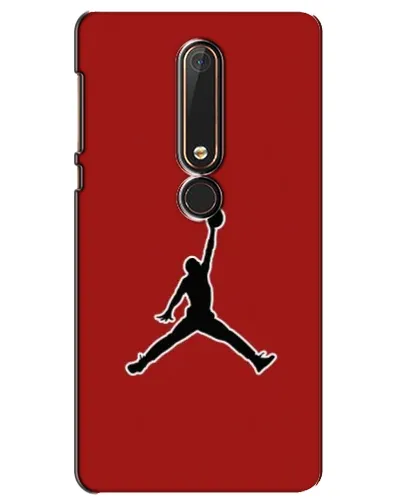 Чехол для Nokia 6 2018 с картинкой «Jordan Red Back»