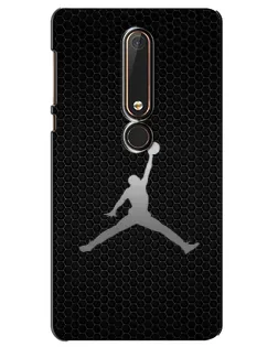 Чехол для Nokia 6 2018 с картинкой «Jordan Dark Carbon»