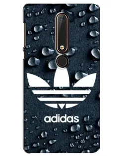 Чехол для Nokia 6 2018 с картинкой «Adidas Trefoil Blue»