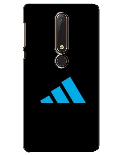 Чехол для Nokia 6 2018 с картинкой «Adidas Cyan Logo»