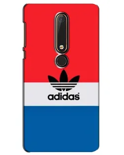 Чехол для Nokia 6 2018 с картинкой «Ретро блоки Adidas»