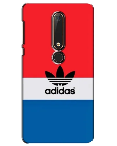 Чехол для Nokia 6 2018 с картинкой «Ретро блоки Adidas»