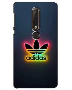 Чехол для Nokia 6 2018 с картинкой «Неоновый Adidas»
