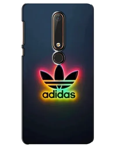 Чехол для Nokia 6 2018 с картинкой «Неоновый Adidas»