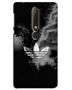 Чехол для Nokia 6 2018 с картинкой «Абстрактный дым Adidas»