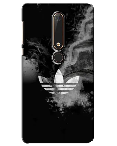 Чехол для Nokia 6 2018 с картинкой «Абстрактный дым Adidas»