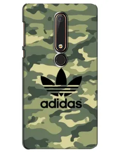 Чехол для Nokia 6 2018 с картинкой «Милитари стиль Adidas»