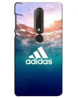 Чехол для Nokia 6 2018 с картинкой «Океанская глубина адидас»
