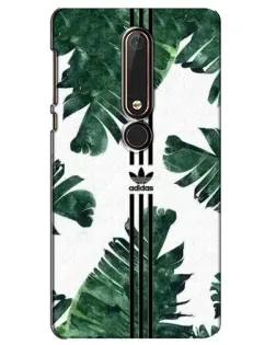 Чехол для Nokia 6 2018 с картинкой «Пальмовые листья адидас»