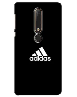 Чехол для Nokia 6 2018 с картинкой «Черная классика Adidas»