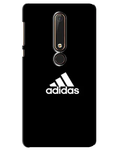 Чехол для Nokia 6 2018 с картинкой «Черная классика Adidas»