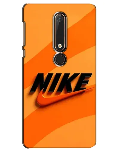 Чехол для Nokia 6 2018 с картинкой «Оранжевый драйв Nike»