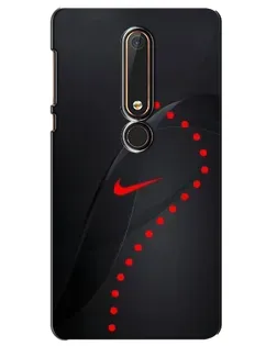 Чехол для Nokia 6 2018 с картинкой «Абстрактный дизайн Nike»