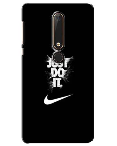 Чехол для Nokia 6 2018 с картинкой «Текстовый принт Nike»