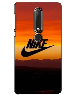 Чехол для Nokia 6 2018 с картинкой «Nike — вечерний горизонт»