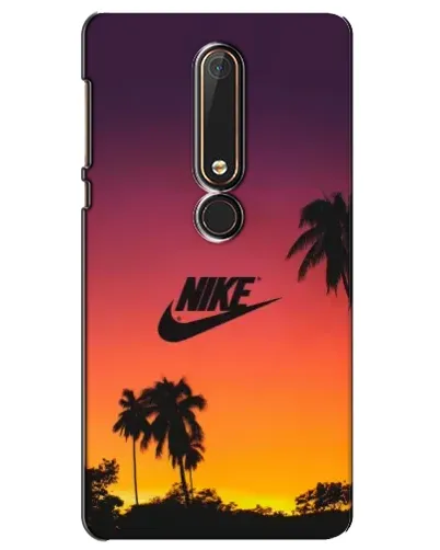Чехол для Nokia 6 2018 с картинкой «Nike на закате солнца»