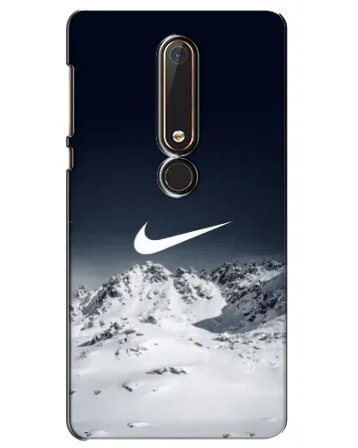 Чехол для Nokia 6 2018 с картинкой «Nike — зимние горы»