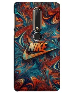 Чехол для Nokia 6 2018 с картинкой «Nike в абстракции»