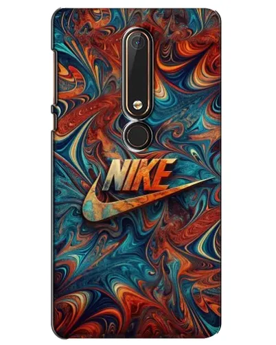 Чехол для Nokia 6 2018 с картинкой «Nike в абстракции»