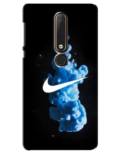 Чехол для Nokia 6 2018 с картинкой «Nike и синий дым»