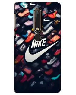 Чехол для Nokia 6 2018 с картинкой «Коллекция кроссовок Nike»