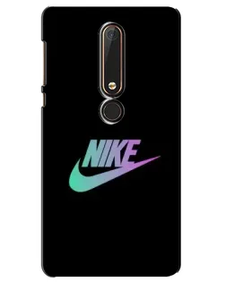 Чехол для Nokia 6 2018 с картинкой «Nike — городская ночь»