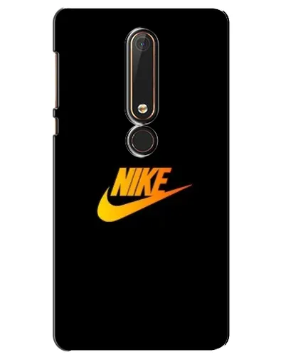 Чехол для Nokia 6 2018 с картинкой «Золотой логотип Nike»