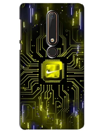 Чехол для Nokia 6 2018 с картинкой «Nike — золотая искра»