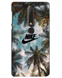 Чохол для Nokia 6 2018 з картинкою «Тропічний принт Nike»