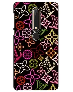 Чехол для Nokia 6 2018 с картинкой «Неоновый микс Nike» Чехол для Nokia 6 2018 с картинкой «Неоновый микс Nike»