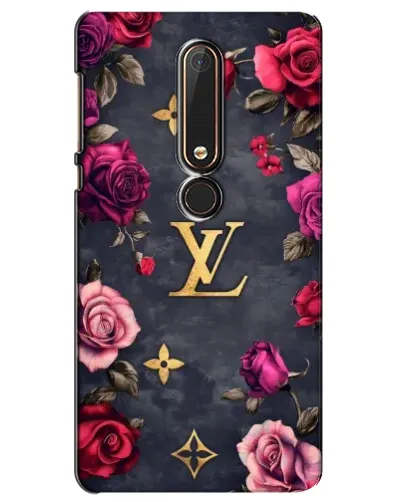 Чехол для Nokia 6 2018 с картинкой «Цветочный Louis Vuitton»