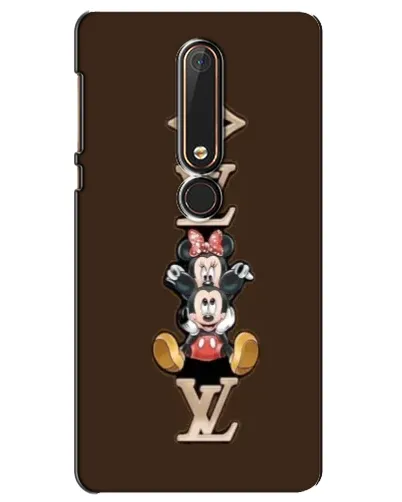 Чехол для Nokia 6 2018 с картинкой «LV и Микки Маус»