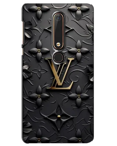 Чехол для Nokia 6 2018 с картинкой «Кожаная текстура LV»