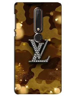 Чехол для Nokia 6 2018 с картинкой «Камуфляжный Louis Vuitton»